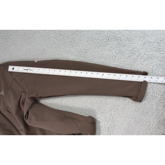 Mountain Hard Wear Women Sz Medium Brown Full Zip Jacket Mock Neck Nylon Stretch - Picture 9 of 15